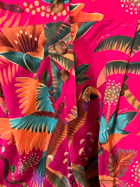 Farm Rio Macaw Romper Size L - Picture 2 of 10